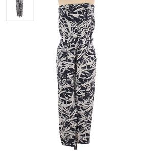 Linen palm tree jumpsuit